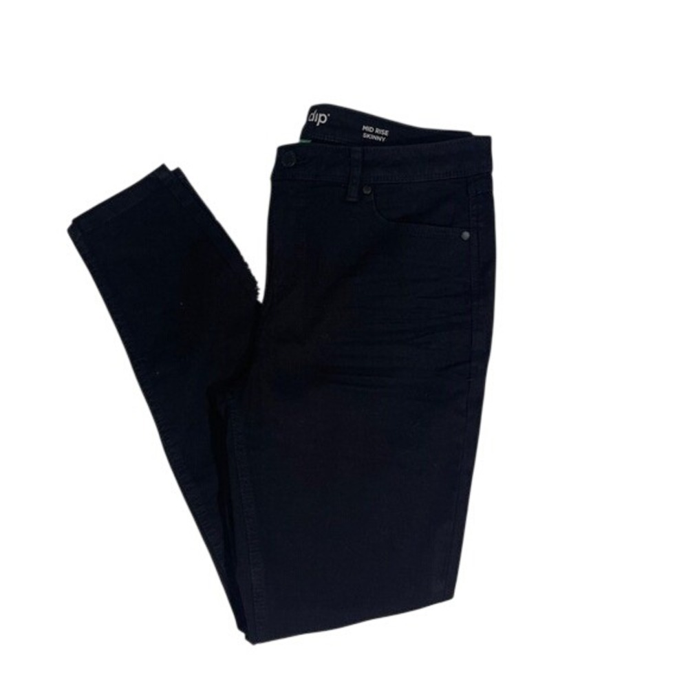 DIP Women's Skinny Jeans Size 10 Black Mid Rise Repreve Stretch Denim - Picture 3 of 8